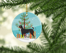 Load image into Gallery viewer, Appenzeller Sennenhund Christmas Ornament - Round Ceramic Ornament – Artist-Designed Keepsake Decoration BB8450CO1