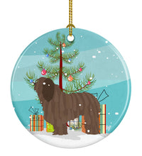 Load image into Gallery viewer, Bergamasco Shepherd Christmas Ornament - Round Ceramic Ornament – Artist-Designed Keepsake Decoration BB8453CO1