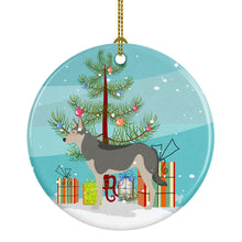 Load image into Gallery viewer, Saarloos Wolfdog Christmas Ornament - Round Ceramic Ornament – Artist-Designed Keepsake Decoration BB8458CO1