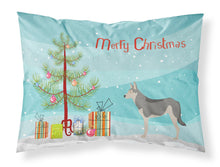 Load image into Gallery viewer, Saarloos Wolfdog Christmas Fabric Standard Pillowcase – Artistic Decorative Front, White Back BB8458PILLOWCASE
