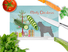 Load image into Gallery viewer, Bouvier des Flandres Christmas Glass Cutting Boards – Durable, Decorative Kitchen Art Large BB8464LCB