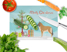 Load image into Gallery viewer, Belgian Tervuren Christmas Glass Cutting Boards – Durable, Decorative Kitchen Art Large BB8465LCB