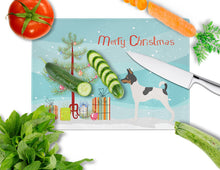 Load image into Gallery viewer, American Toy Fox Terrier Christmas Glass Cutting Boards – Durable, Decorative Kitchen Art Large BB8468LCB