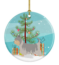 Load image into Gallery viewer, Australian Silky Terrier Christmas Ornament - Round Ceramic Ornament – Artist-Designed Keepsake Decoration BB8469CO1