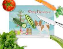 Load image into Gallery viewer, Papillon Christmas Glass Cutting Boards – Durable, Decorative Kitchen Art Large BB8472LCB