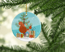 Load image into Gallery viewer, Royal Poodle Christmas Ornament - Round Ceramic Ornament – Artist-Designed Keepsake Decoration BB8473CO1