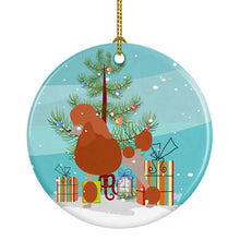 Load image into Gallery viewer, Royal Poodle Christmas Ornament - Round Ceramic Ornament – Artist-Designed Keepsake Decoration BB8473CO1