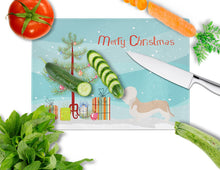 Load image into Gallery viewer, Dandie Dinmont Terrier Christmas Glass Cutting Boards – Durable, Decorative Kitchen Art Large BB8474LCB