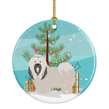 Load image into Gallery viewer, Lhasa Apso Christmas Ornament - Round Ceramic Ornament – Artist-Designed Keepsake Decoration BB8481CO1