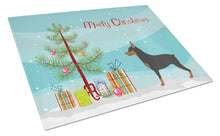 Load image into Gallery viewer, Miniature Pinscher Christmas Glass Cutting Boards – Durable, Decorative Kitchen Art Large BB8485LCB