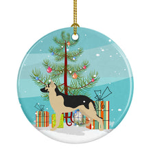 Load image into Gallery viewer, German Shepherd Christmas Ornament - Round Ceramic Ornament – Artist-Designed Keepsake Decoration BB8492CO1