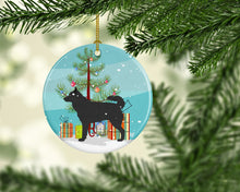 Load image into Gallery viewer, Mudi Christmas Ornament - Round Ceramic Ornament – Artist-Designed Keepsake Decoration BB8498CO1