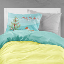 Load image into Gallery viewer, Smooth Collie Christmas Fabric Standard Pillowcase – Artistic Decorative Front, White Back BB8504PILLOWCASE