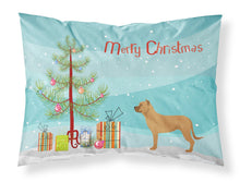 Load image into Gallery viewer, Alano Espanol Spanish Bulldog Christmas Fabric Standard Pillowcase – Artistic Decorative Front, White Back BB8506PILLOWCASE