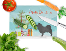 Load image into Gallery viewer, Swedish Lapphund Christmas Glass Cutting Boards – Durable, Decorative Kitchen Art Large BB8509LCB