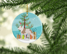 Load image into Gallery viewer, American Bulldog Christmas Ornament - Round Ceramic Ornament – Artist-Designed Keepsake Decoration BB8510CO1