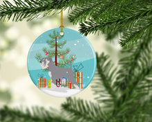 Load image into Gallery viewer, Schnauzer Christmas Ornament - Round Ceramic Ornament – Artist-Designed Keepsake Decoration BB8512CO1