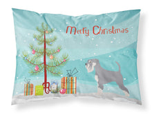 Load image into Gallery viewer, Schnauzer Christmas Fabric Standard Pillowcase – Artistic Decorative Front, White Back BB8512PILLOWCASE
