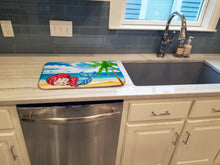Load image into Gallery viewer, Mermaid on the Beach Dish Drying Mat – Absorbent, Artistic Kitchen Essentials BB8513DDM