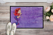 Load image into Gallery viewer, Mermaid Welcome Purple Doormat - 24x36 Decorative Floor Mat – Indoor/Outdoor Rug with Artistic Flair BB8514JMAT