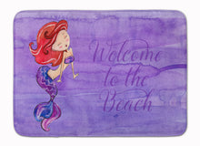 Load image into Gallery viewer, Mermaid Welcome Purple Machine Washable Memory Foam Mat BB8514RUG