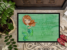 Load image into Gallery viewer, Mermaid Welcome Green Doormat - 24x36 Decorative Floor Mat – Indoor/Outdoor Rug with Artistic Flair BB8515JMAT
