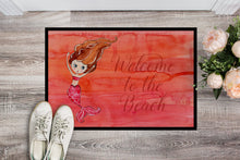 Load image into Gallery viewer, Mermaid Welcome Red Doormat - 24x36 Decorative Floor Mat – Indoor/Outdoor Rug with Artistic Flair BB8516JMAT