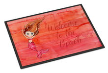 Load image into Gallery viewer, Mermaid Welcome Red Doormat - 24x36 Decorative Floor Mat – Indoor/Outdoor Rug with Artistic Flair BB8516JMAT