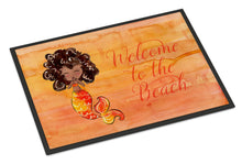 Load image into Gallery viewer, Mermaid Welcome Orange Doormat - 24x36 Decorative Floor Mat – Indoor/Outdoor Rug with Artistic Flair BB8517JMAT