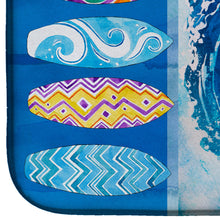 Load image into Gallery viewer, Surf Boards and Wave Dish Drying Mat – Absorbent, Artistic Kitchen Essentials BB8528DDM