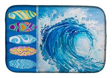 Load image into Gallery viewer, Surf Boards and Wave Dish Drying Mat – Absorbent, Artistic Kitchen Essentials BB8528DDM
