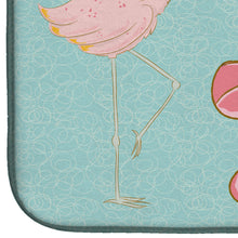 Load image into Gallery viewer, Flamingo Welcome Dish Drying Mat – Absorbent, Artistic Kitchen Essentials BB8532DDM