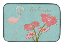 Load image into Gallery viewer, Flamingo Welcome Dish Drying Mat – Absorbent, Artistic Kitchen Essentials BB8532DDM