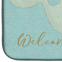 Load image into Gallery viewer, Whale Welcome Dish Drying Mat – Absorbent, Artistic Kitchen Essentials BB8533DDM