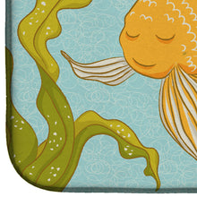 Load image into Gallery viewer, Gold Fish Dish Drying Mat – Absorbent, Artistic Kitchen Essentials BB8544DDM