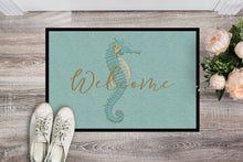 Load image into Gallery viewer, Seahorse Welcome Doormat - 24x36 Decorative Floor Mat – Indoor/Outdoor Rug with Artistic Flair BB8547JMAT