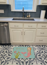 Load image into Gallery viewer, Mermaid with Cat Welcome Machine Washable Memory Foam Mat BB8548RUG