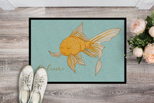 Load image into Gallery viewer, Gold Fish Welcome Doormat - 18x27 Decorative Floor Mat – Indoor/Outdoor Rug with Artistic Flair BB8551MAT