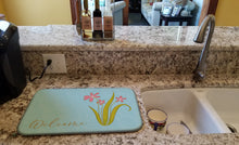 Load image into Gallery viewer, Flowers Welcome Dish Drying Mat – Absorbent, Artistic Kitchen Essentials BB8552DDM