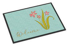 Load image into Gallery viewer, Flowers Welcome Doormat - 18x27 Decorative Floor Mat – Indoor/Outdoor Rug with Artistic Flair BB8552MAT