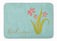Load image into Gallery viewer, Flowers Welcome Machine Washable Memory Foam Mat BB8552RUG