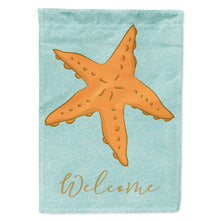 Load image into Gallery viewer, Starfish Welcome Flag Canvas House Size BB8572CHF