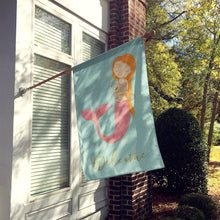 Load image into Gallery viewer, Mermaid with Cat Welcome Flag Canvas House Size BB8577CHF