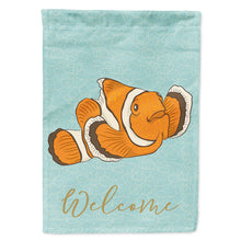 Load image into Gallery viewer, Clown Fish Welcome Flag Canvas House Size BB8580CHF