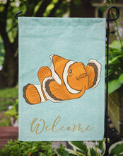 Load image into Gallery viewer, Clown Fish Welcome Garden Flag - Outdoor Decorative Yard Flag BB8580GF