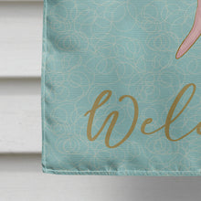 Load image into Gallery viewer, Coral Welcome Flag Canvas House Size BB8583CHF
