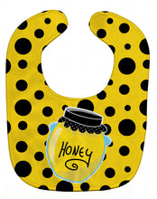 Load image into Gallery viewer, Bee Honey Jar on Polkadots Baby Bib BB8598BIB