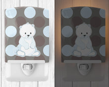 Load image into Gallery viewer, Bear on Polkadots Ceramic Night Light BB8601CNL