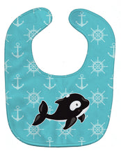 Load image into Gallery viewer, Whale and Anchors Baby Bib BB8602BIB