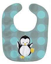 Load image into Gallery viewer, Penguin on Polkadot Baby Bib BB8605BIB